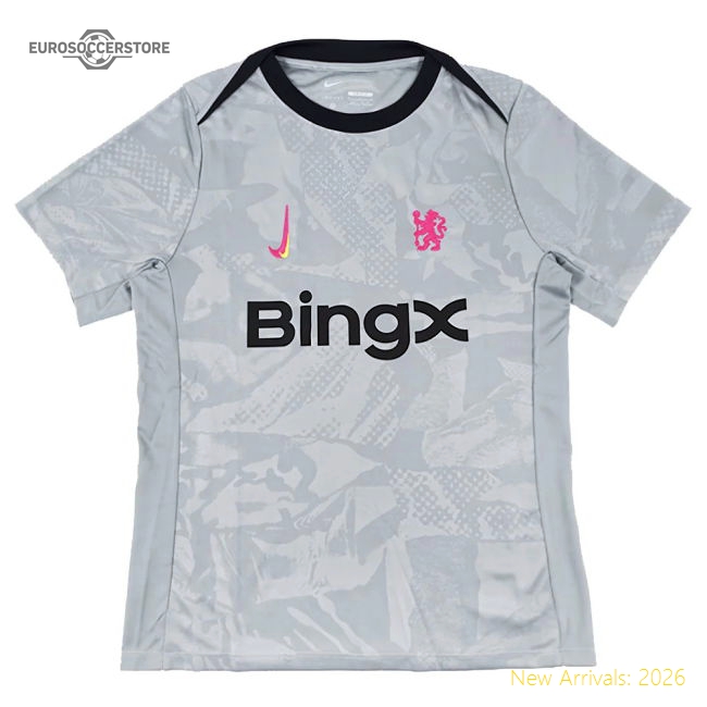 Official 2024-2025 Chelsea Academy Pro Pre-match Shirt (grey)