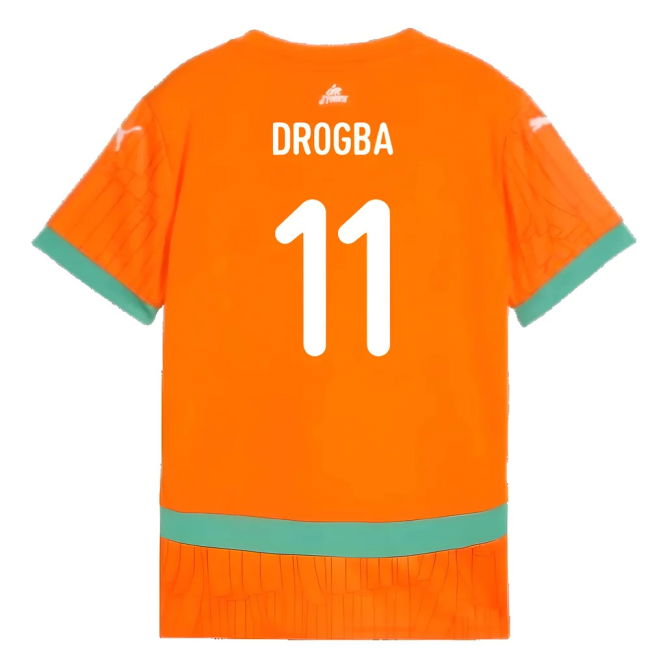 World-Class 2024-2025 Ivory Coast Home Shirt (Kids) (Drogba 11)