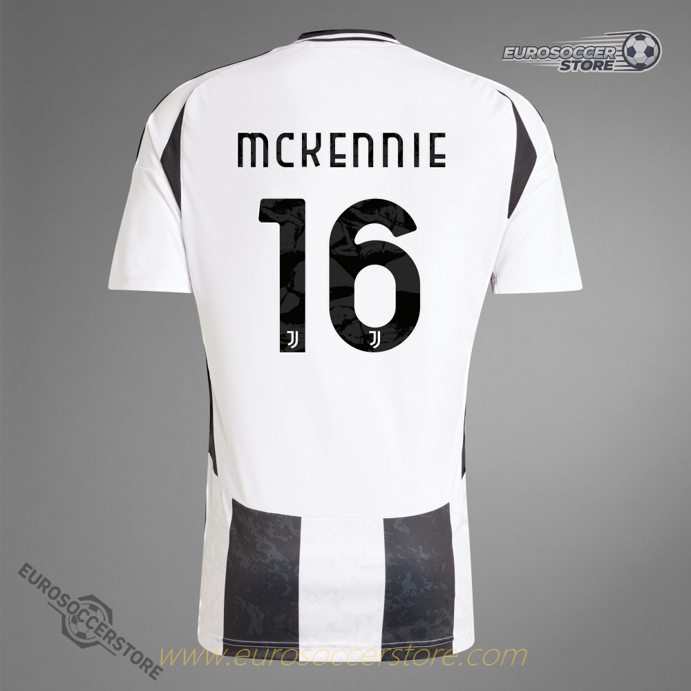 Juventus 24-25 Season Home Jersey Featuring MCKENNIE #16