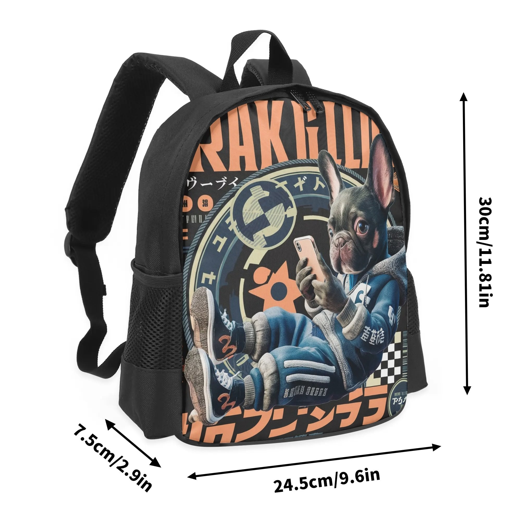 Breed-specific Kids School Backpack For French Bulldogs | Safe For Paws