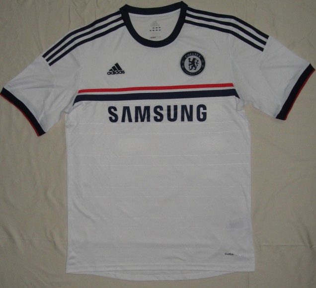 13-14 Chelsea Away White Jersey KitShirtShort - Official Replica 1169