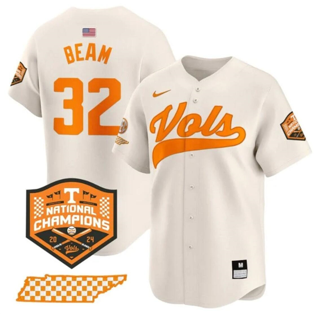Men's None Game 2024 breathable Drew Beam #32 official Jersey