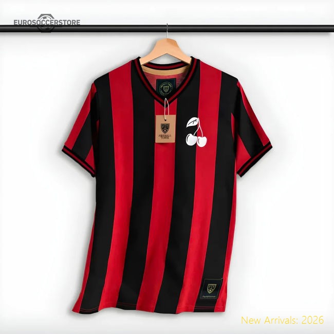 Bournemouth The Cherry Home Retro Football Kit Supporter Jersey