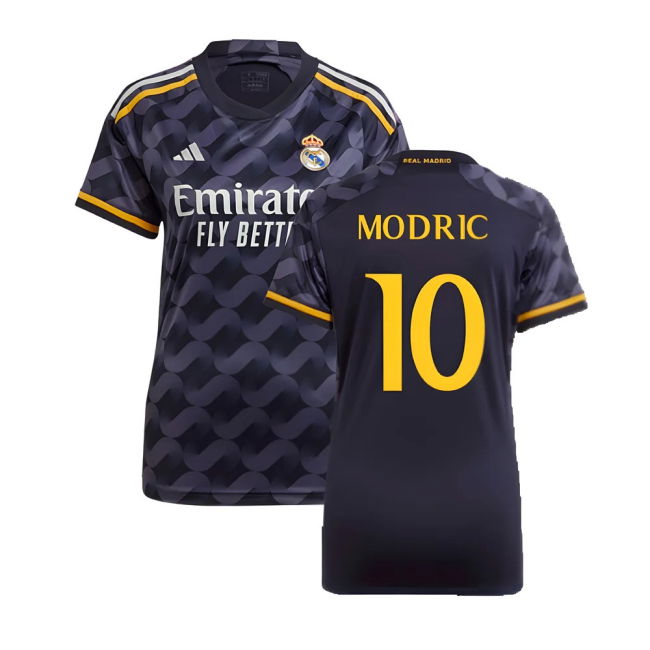 2023-2024 Real Madrid Away Shirt (Ladies) (Modric 10) - Fan Favorit...