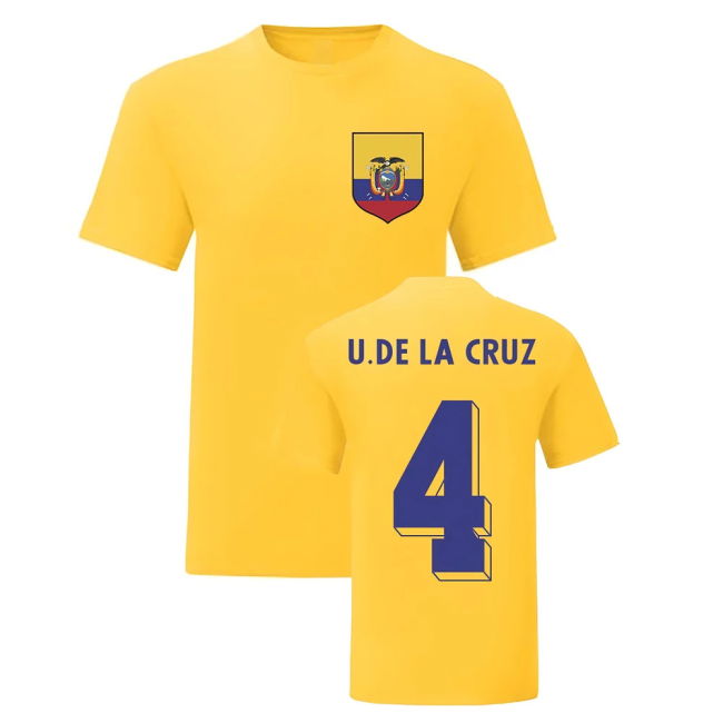 Professional Ulises De La Cruz Ecuador National Hero Tee (Yellow)
