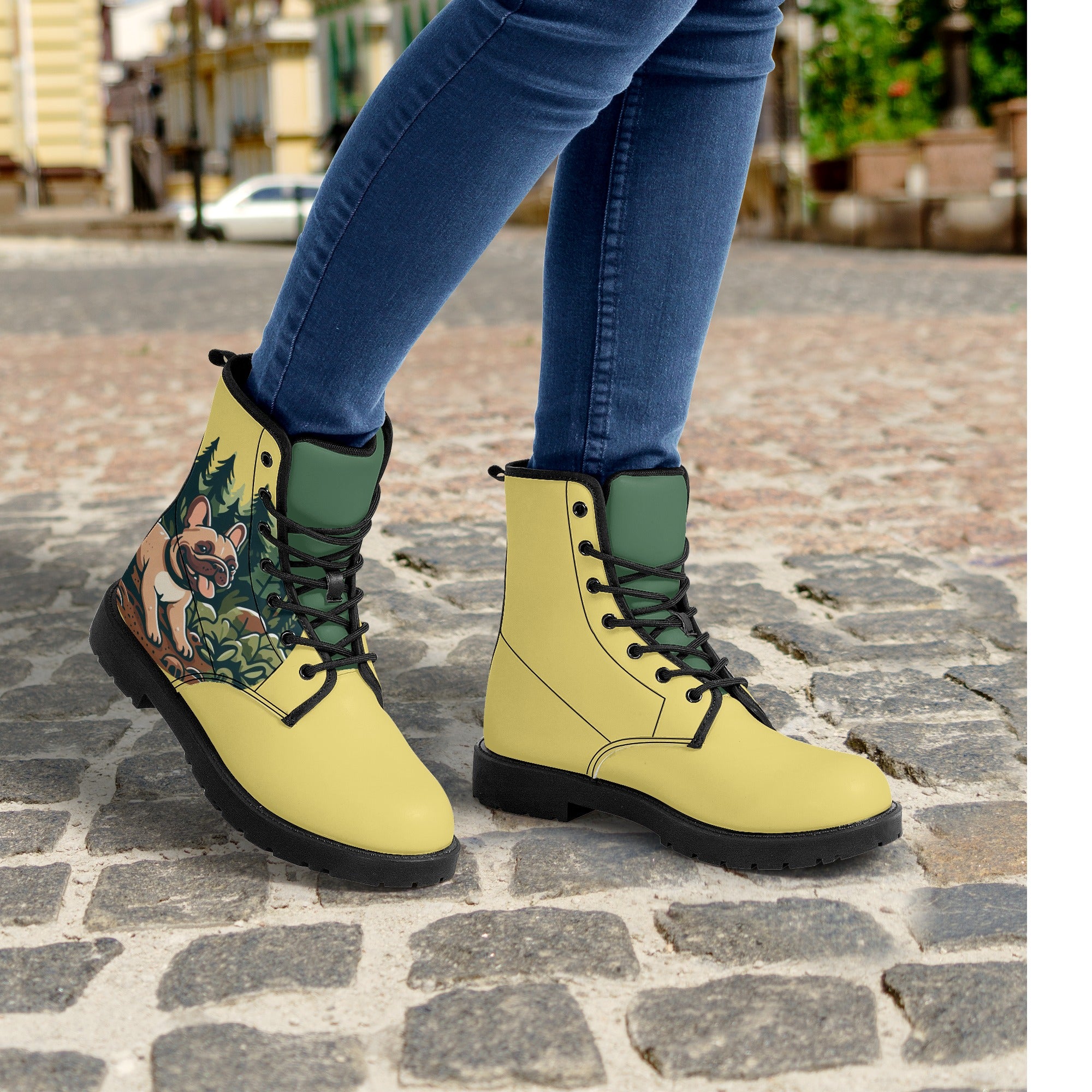 Minimal-Aesthetic Trendy Pet-Lover Ivy - Leather Boots as a Gift Premium
