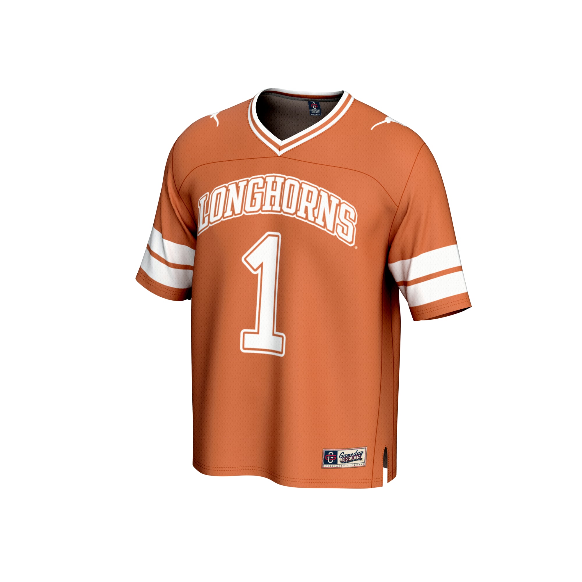 Unisex Texas Orange #1 Texas Longhorns Football Fashion Jersey