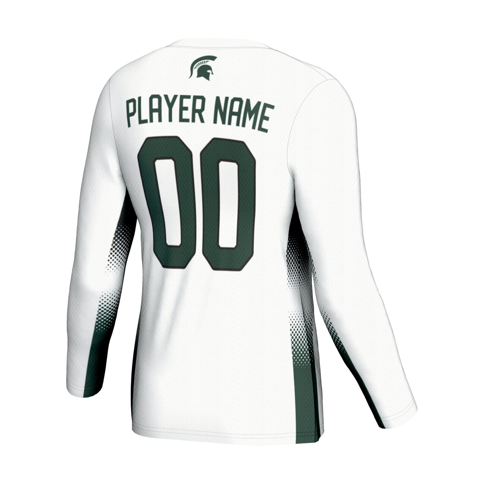 [NJP] Michigan State Spartans GameDay Greats Unisex Adult NIL Lightweight Volleyball Jersey - White