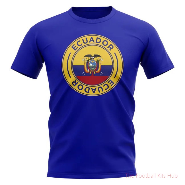 Ecuador Football Badge T-Shirt (Royal)