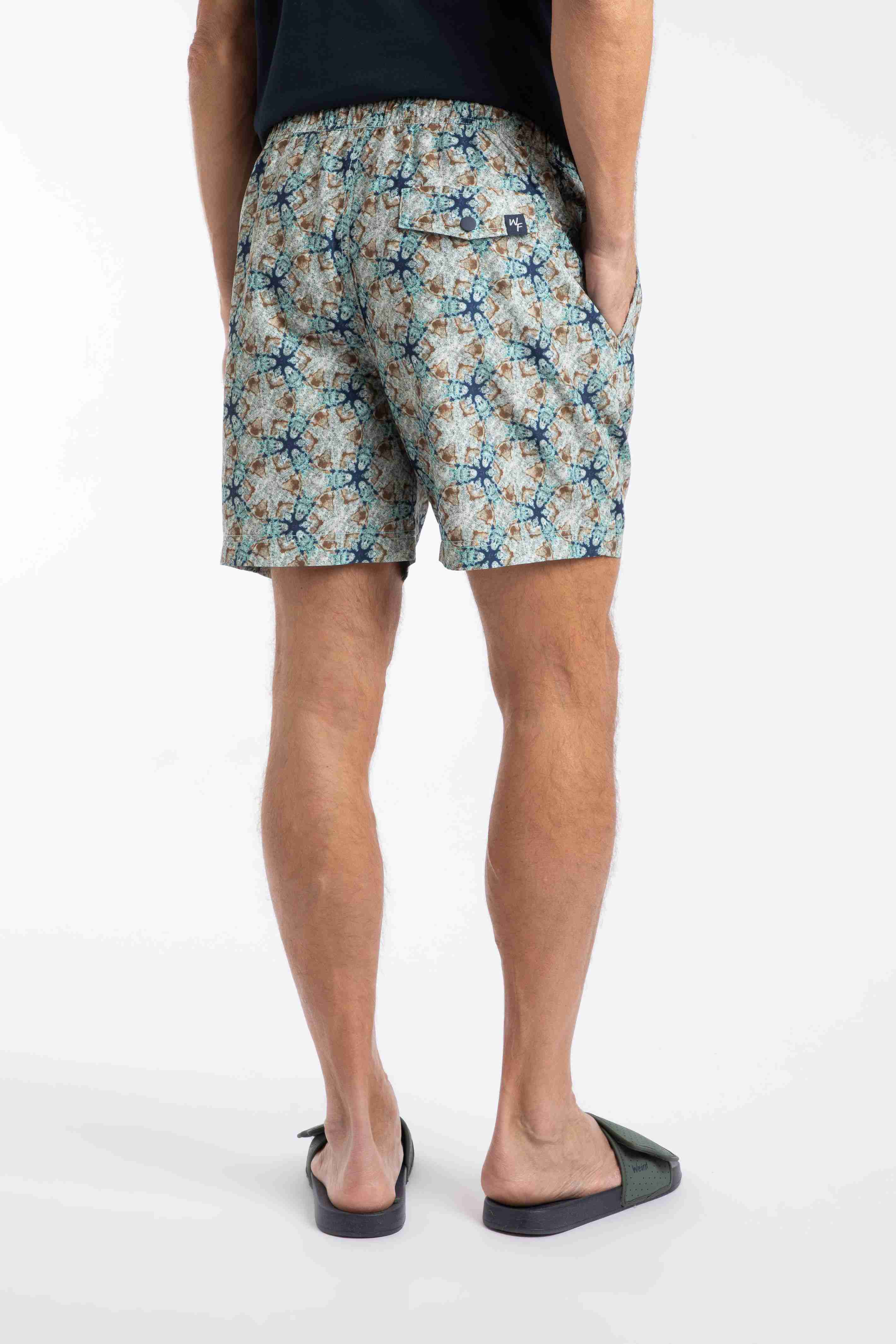 Orcha Printed Swim Shorts Aqua Marine