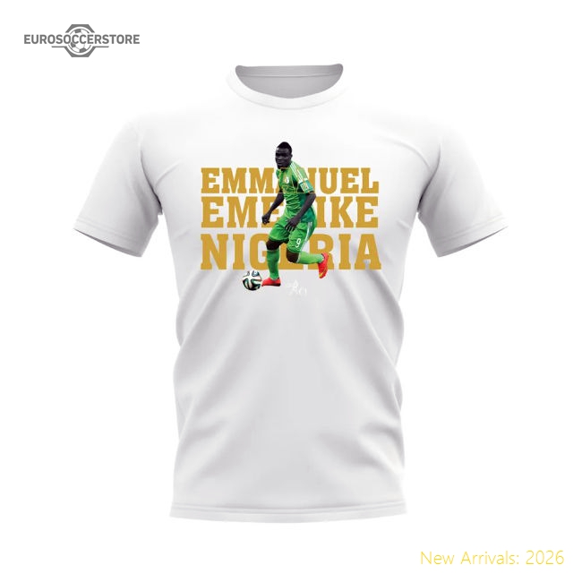 Emenike Nigeria National Team Player Tee (white) - Affordable