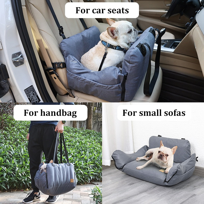 French Bulldog Frenchie Car Seat Travel Carrying Bed Comfort On The Go Durable Dog Item