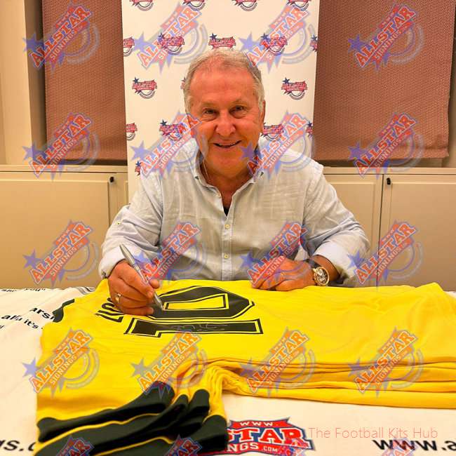 Men Brasil 1982 Zico Signed Shirt