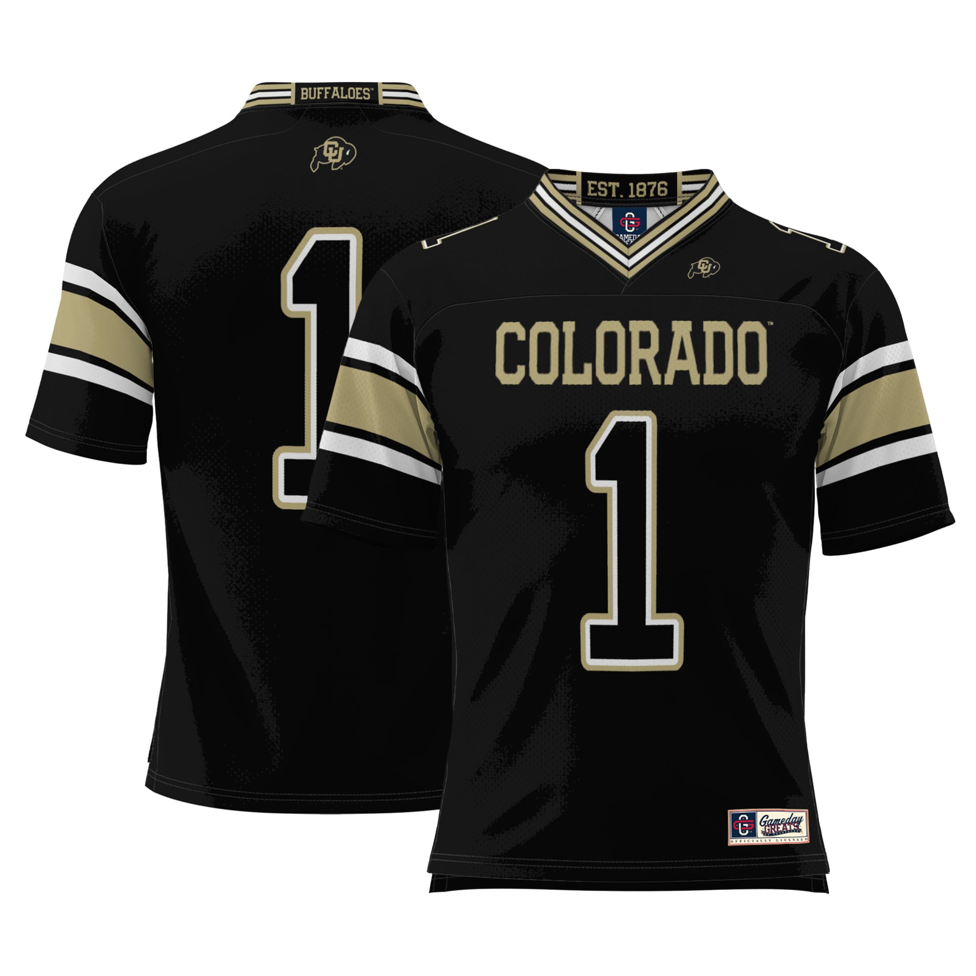 #1 Colorado Buffaloes GameDay Greats Endzone 2026/2027 Football Jersey - Black