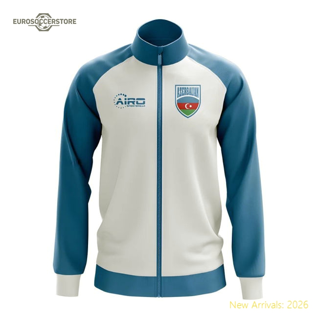 Azerbaijan Concept Football Track Jacket (White) - Kids