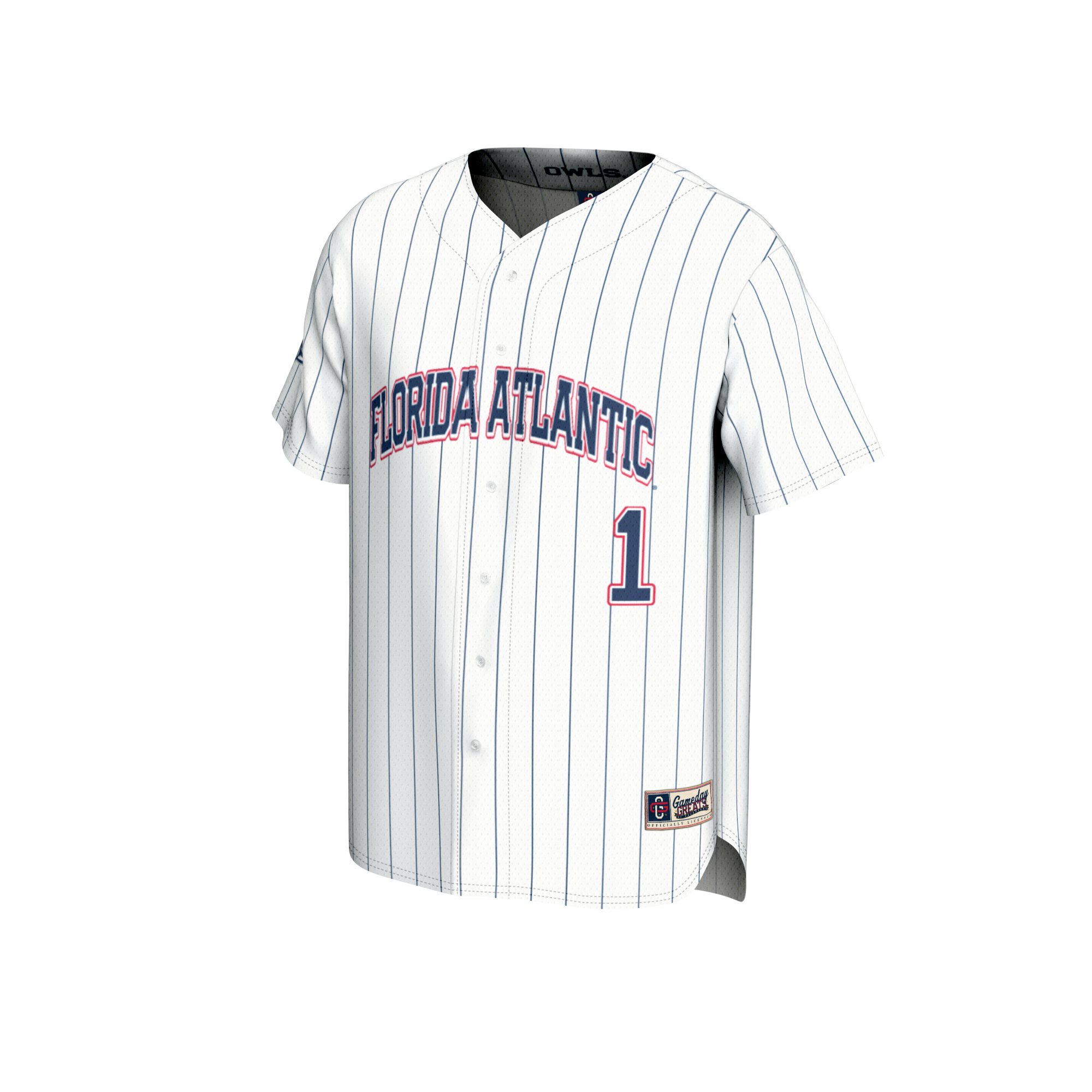 [DDG] Florida Atlantic Owls GameDay Greats Youth Collegiate Baseball Fashion Jersey - White