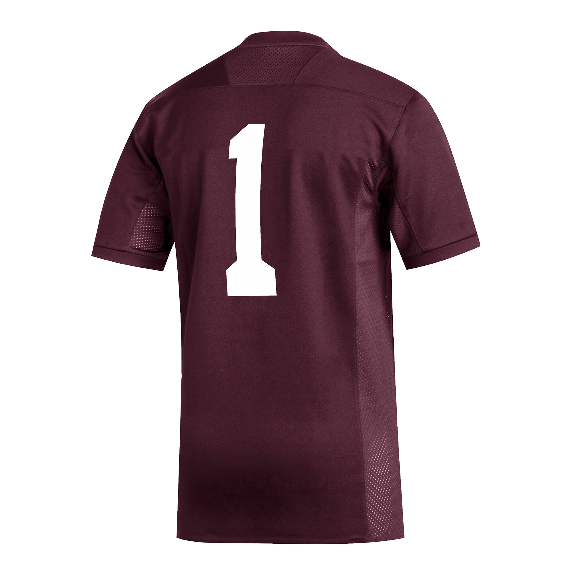 Men's #1 Maroon Mississippi State Bulldogs Football Jersey