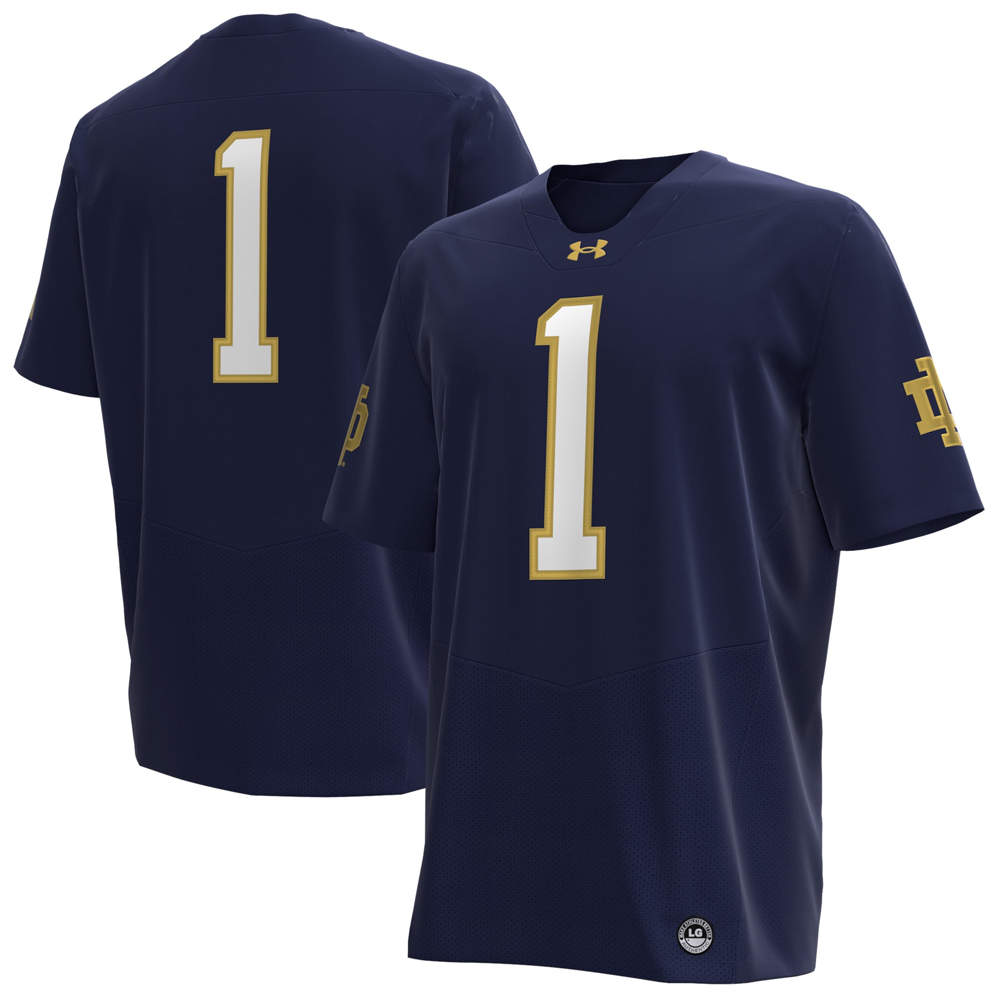 Men's Navy Notre Dame Fighting Irish Premier Football Jersey