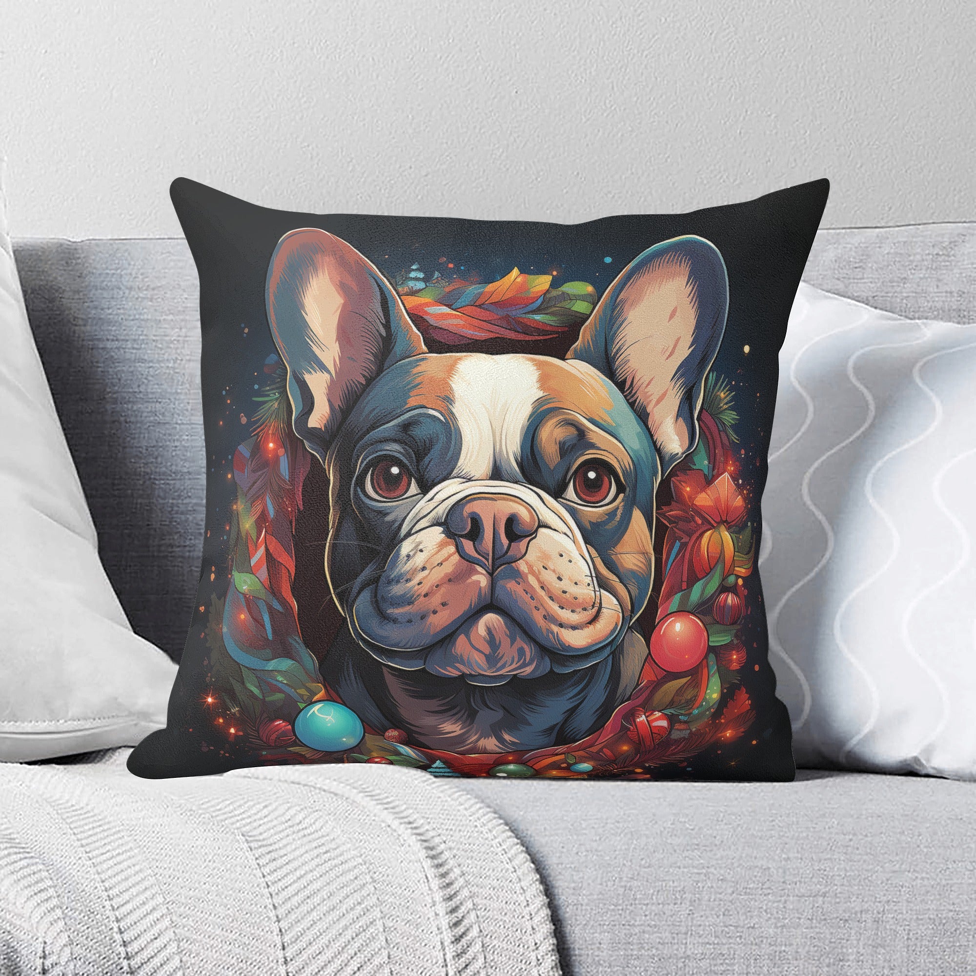 French Bulldog Diego Pillow Cover Cute Frenchie Essential