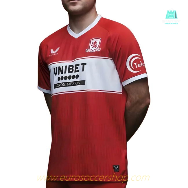 2025-2026 Middlesbrough Home Shirt