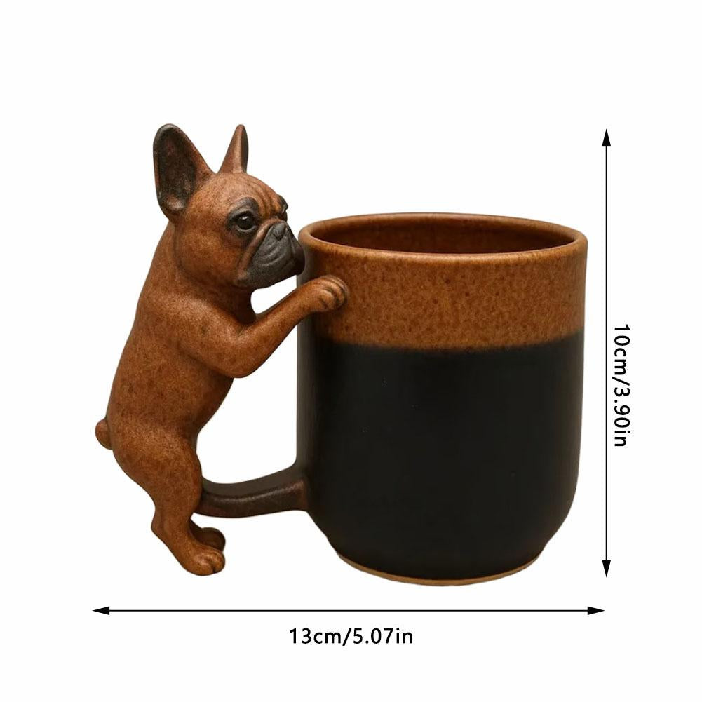 French Bulldog Artisan Frenchie Coffee Mug – Ceramic Dog Cup For Animal