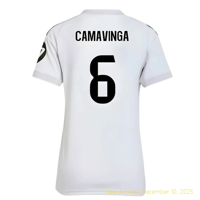 2025-2026 Real Madrid Home Shirt - Durable Football (Camavinga 6) -...