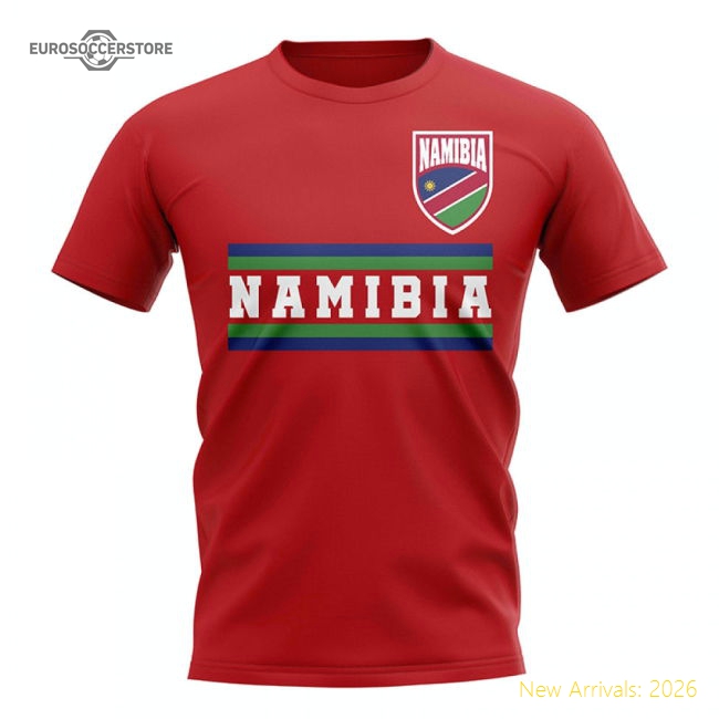 Top-grade Namibia Core Football Country T-shirt (red) - Official Design
