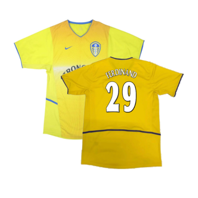 Soccer Jersey 2002-2003 Leeds Away Stretchable High-Quality Excel#529