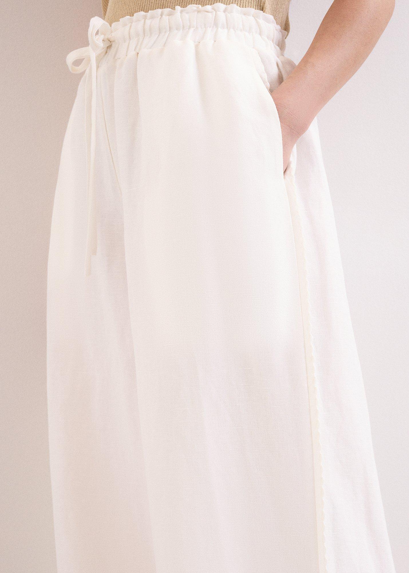 Rowan Linen Blend Pull On Trousers