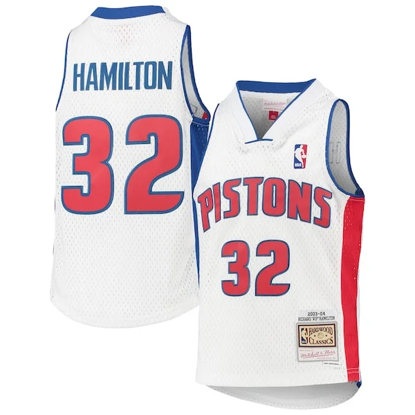 Richard Hamilton DET Swingman Jersey - classic official - White