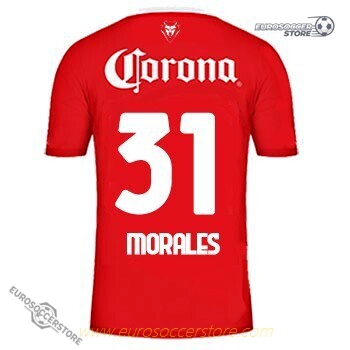 Toluca MORALES 31 Home Football Jersey for the 23-24 Season