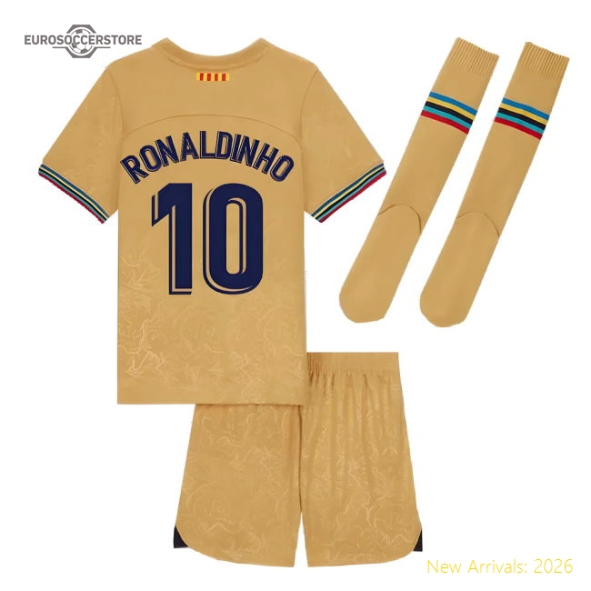 Durable Football Team Kids Jersey Ronaldinho 2022-2023 Dri-fit