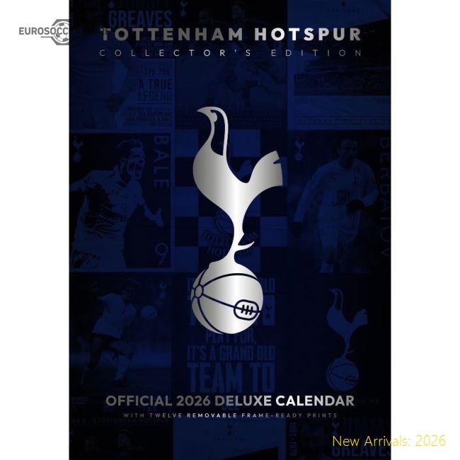 2025-2026 Premier League Tottenham Hotspur Jersey Calendar