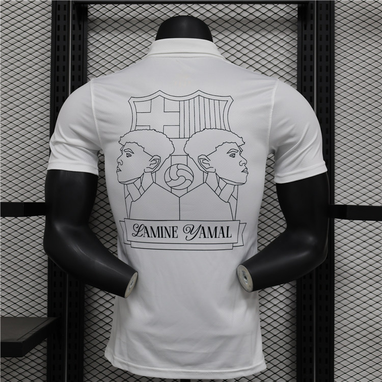 Barcelona LAMINE YAMAL 304 White Shirt - Official Replica 12423