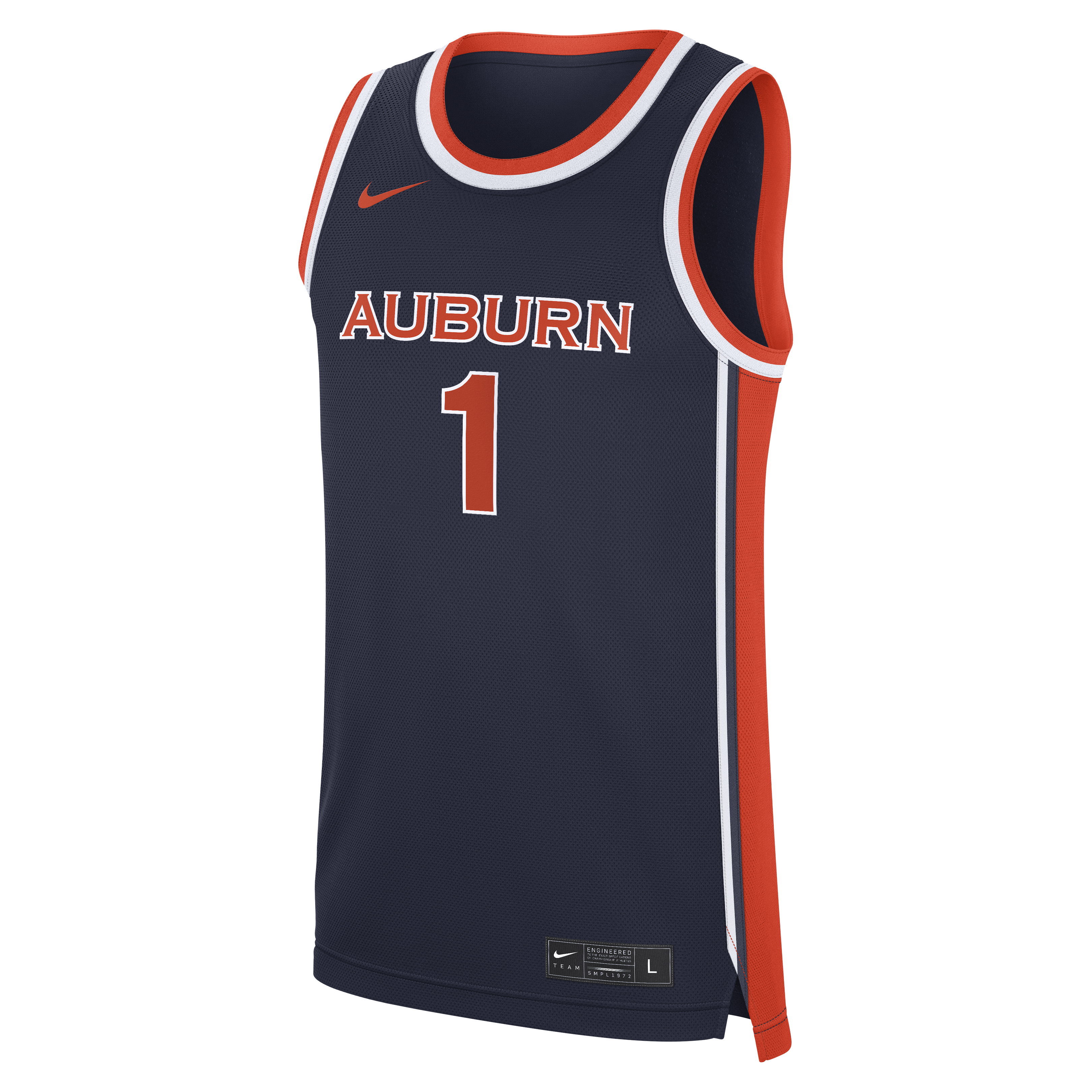 [DDG] Auburn Tigers #1 Road War Eagle Replica Basketball Jersey - Navy