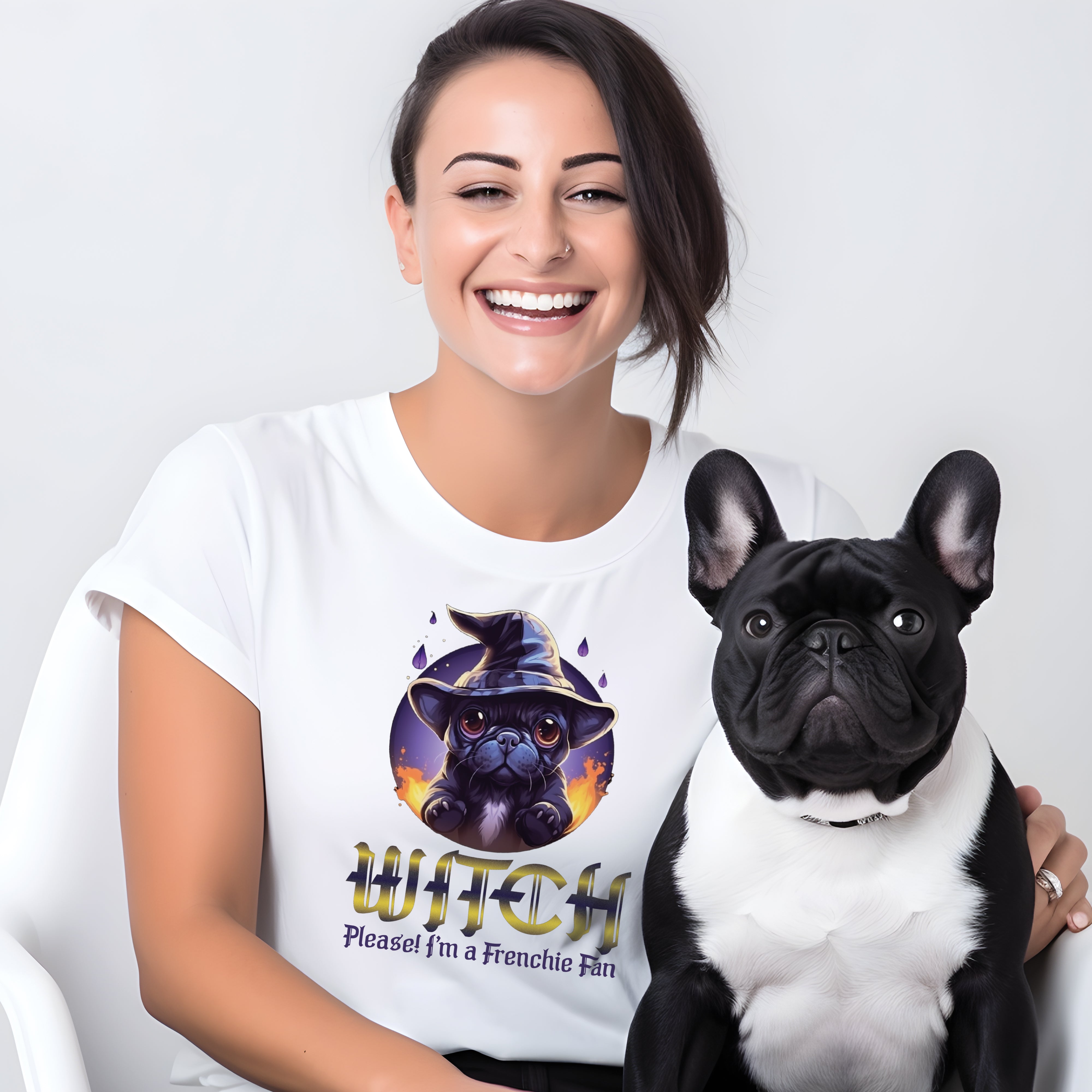French Bulldog French Bulldog Witch Unisex T Shirt Durable Dog Item
