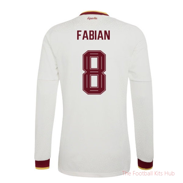 [EFS] 2026/27 Spain Authentic Long Sleeves Away Shirt (Fabian 8)