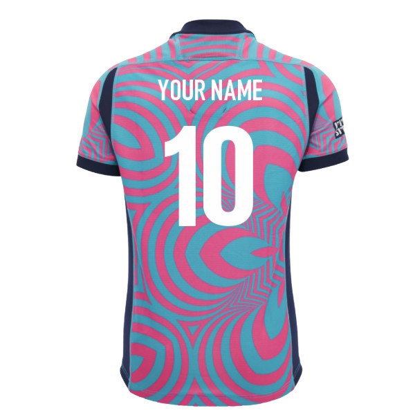 2026-2027 Scotland Rugby Training Jersey (Neon Pink) - Kids (Your Name)