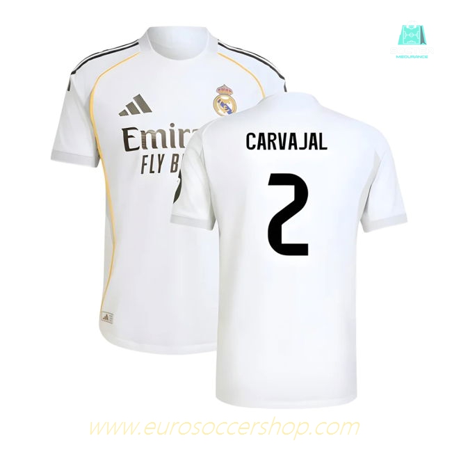 2025-2026 Real Madrid Authentic Home Shirt (Carvajal 2)