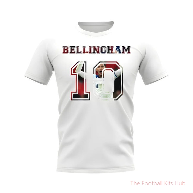 Jude Bellingham England 10 T-Shirt (White)