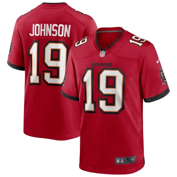 None Keyshawn Johnson Game Jersey - Red | NFL Player Jersey | NFL Foot