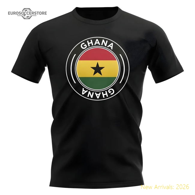 Elite Black Stars Football Badge T-shirt (black) - Official Design