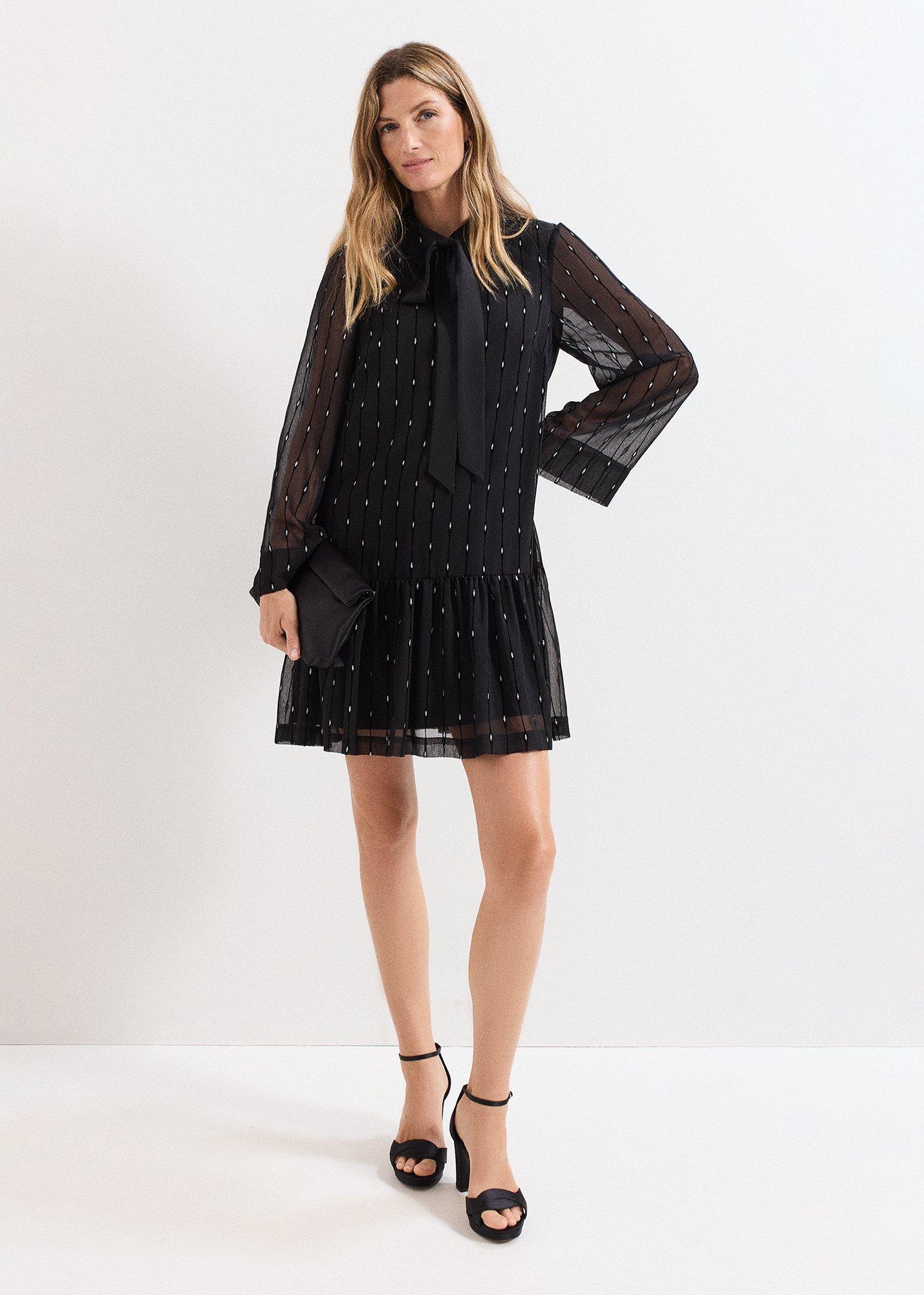 Tessa Glitter Mini Swing Dress