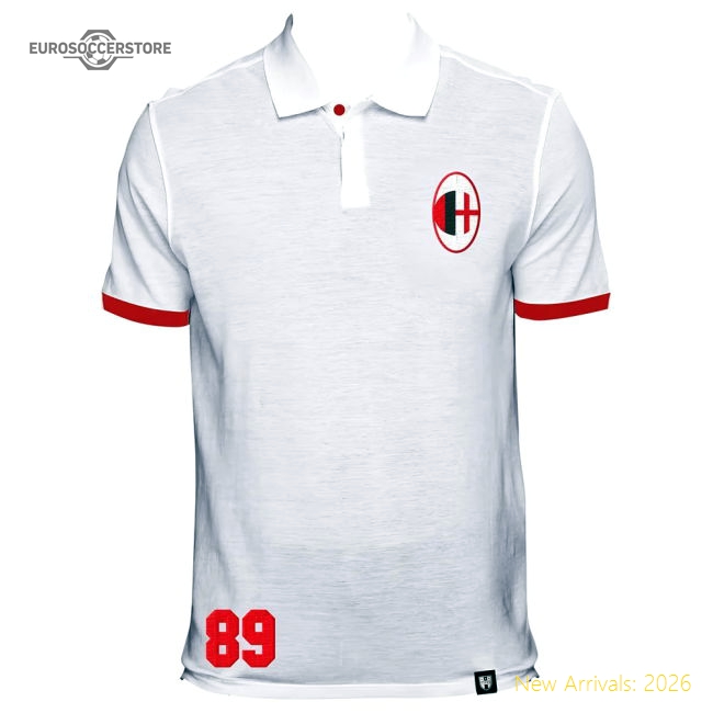 Trending Trending Ac Milan No 89 White Polo Shirt
