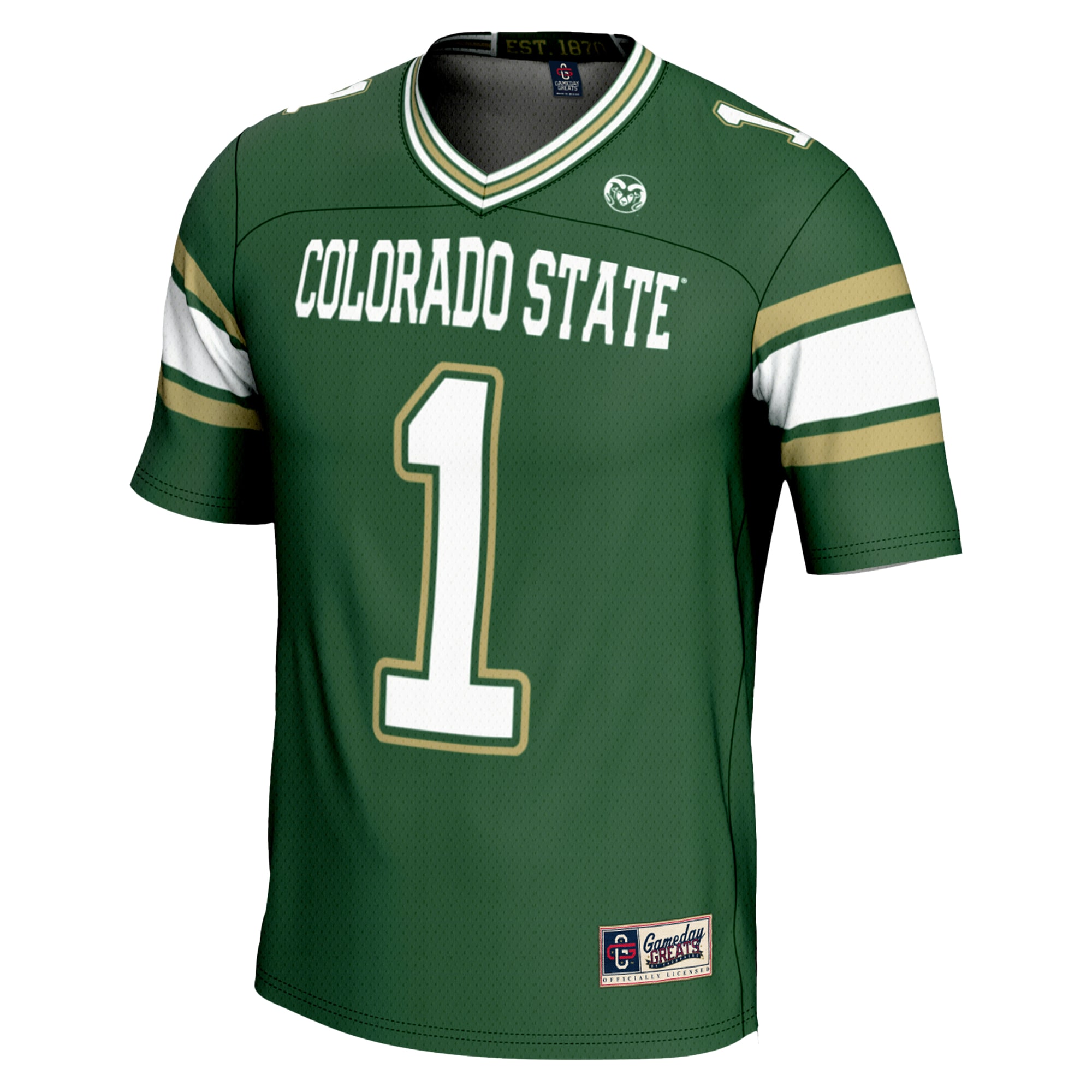 [NJP] Colorado State Rams GameDay Greats Endzone Football Jersey - Green