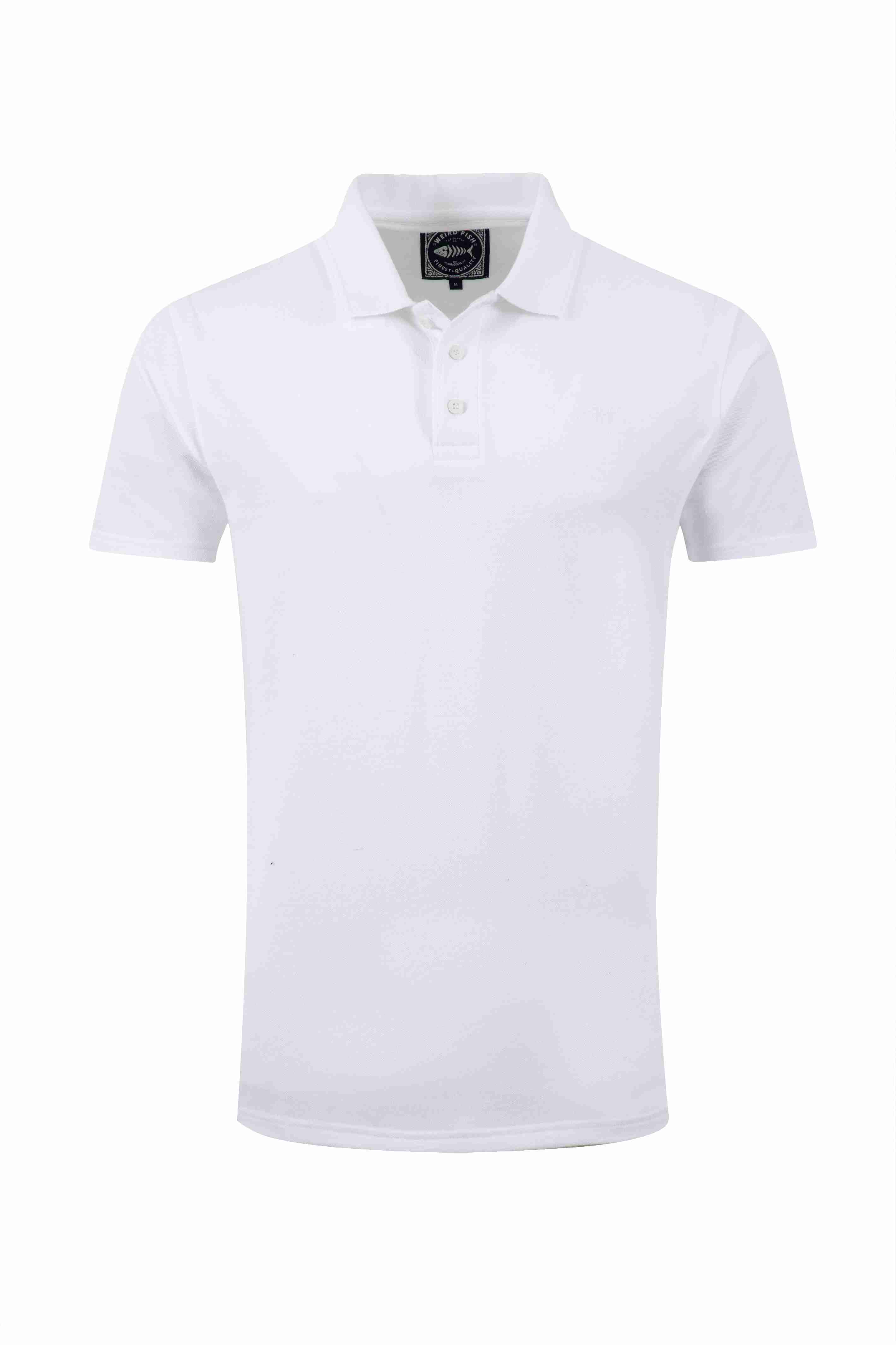 Giles Pique Polo Shirt White