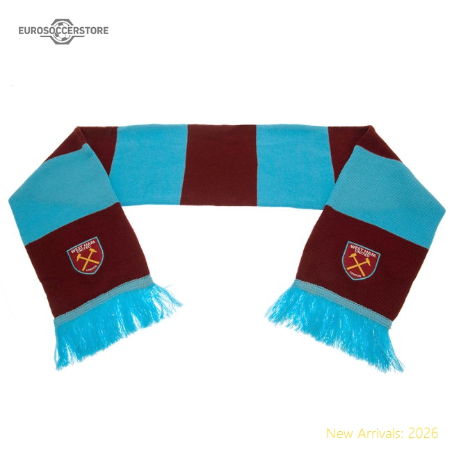 Authentic West Ham United Fc Bar Scarf - Premium Quality Baby