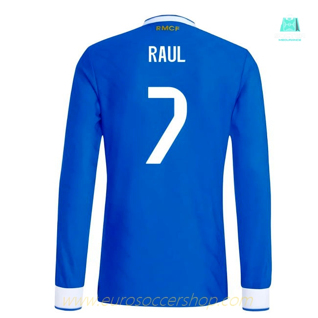 2025-2026 Real Madrid Authentic Long Sleeve Third Shirt (Raul 7)