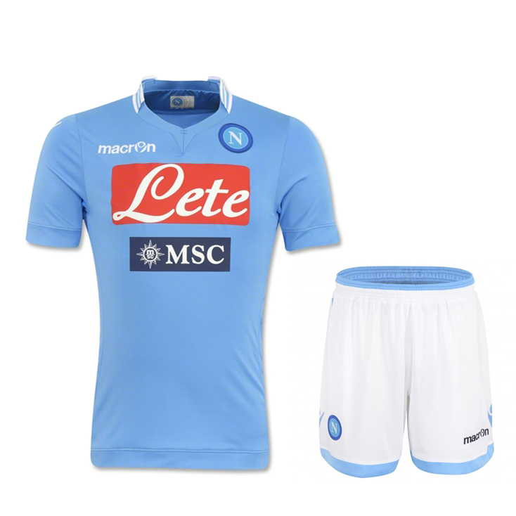 13-14 Napoli Home Jersey KitShirtShorts - Official Replica 2239