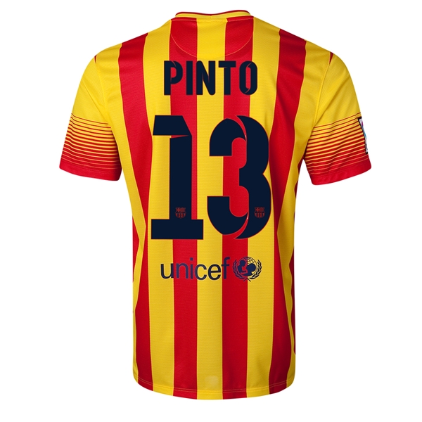 Moisture Wicking Barca 1314 Barcelona 13 PINTO Away Shirt